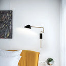GobekUsa Gold Rotatable LED Wall Lamp | Modern Nordic Rocker Arm Sconce