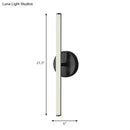 GobekUsa Modern Gold and Black LED Wall Sconce for Bathrooms