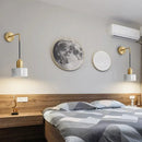 GobekUsa Marble LED Wall Light - Simplicity in Drum Shape