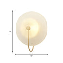 GobekUsa Gold Metal Wall Lamp with Postmodern Design and 1 Light for Living Rooms