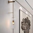 GobekUsa Gold Metal Wall Lamp with Postmodern Design and 1 Light for Living Rooms