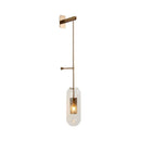 GobekUsa Gold Metal Wall Lamp with Postmodern Design and 1 Light for Living Rooms