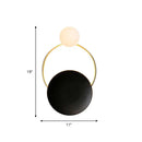 GobekUsa Gold Metal Wall Lamp with Postmodern Design and 1 Light for Living Rooms