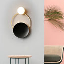 GobekUsa Gold Metal Wall Lamp with Postmodern Design and 1 Light for Living Rooms