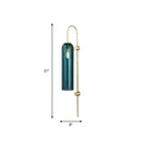 GobekUsa Gold Metal Wall Lamp with Postmodern Design and 1 Light for Living Rooms