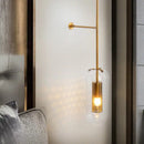 GobekUsa Gold Metal Wall Lamp with Postmodern Design and 1 Light for Living Rooms
