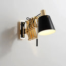GobekUsa Modern Metallic Gold Wall Mount Sconce Lamp with Barrel Shade