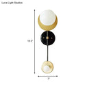 GobekUsa Modern Gold Wall Sconce with Opal Glass Shade - 2 Lights Bulb Lamp