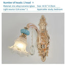 GobekUsa Duplex Ceramic Crystal Pendant Lamp for Modern European Style Living Room