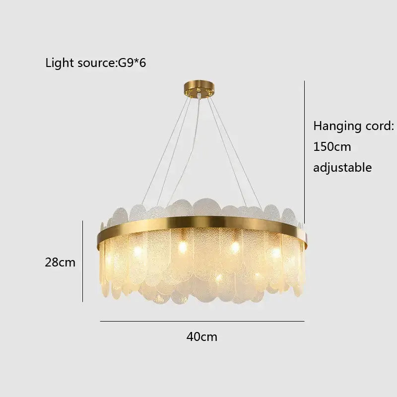 GobekUsa Glass Chandelier for Ceiling: Elegant Lighting Solution for Dining Table, photo 12 of 22
