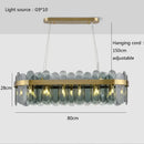 GobekUsa Glass Chandelier for Ceiling: Elegant Lighting Solution for Dining Table