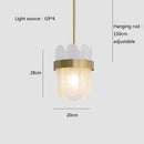 GobekUsa Glass Chandelier for Ceiling: Elegant Lighting Solution for Dining Table