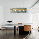 GobekUsa Glass Chandelier for Ceiling: Elegant Lighting Solution for Dining Table