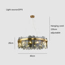 GobekUsa Glass Chandelier for Ceiling: Elegant Lighting Solution for Dining Table