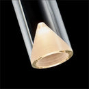 GobekUsa Clear Crystal Copper Pendant Light for Dining, Kitchen, Bedroom - Adjustable G4 Bulb