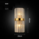 GobekUsa Crystal LED Wall Sconce Light for Bedroom and Corridor