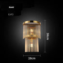 GobekUsa Crystal LED Wall Sconce Light for Bedroom and Corridor