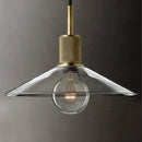 GobekUsa Clear Glass LED Pendant Light Gold Metal ChandelierMarshalAsLED Hanging Lamp