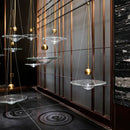 GobekUsa Clear Glass Pendant Lights - Modern Nordic LED Bedroom & Restaurant Light