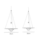 GobekUsa Clear Glass Pendant Lights - Modern Nordic LED Bedroom & Restaurant Light