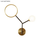 GobekUsa Minimalist Cream Glass LED Wall Sconce Lamp for Bedroom Lighting