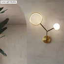 GobekUsa Minimalist Cream Glass LED Wall Sconce Lamp for Bedroom Lighting