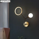 GobekUsa Minimalist Cream Glass LED Wall Sconce Lamp for Bedroom Lighting