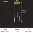 GobekUsa Cylindrical Stair Chandelier: Modern Attic Living Room Lighting