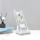 GobekUsa Crystal Staircase Statue: Golden Man Climbing Handicrafts Glass Home Decor