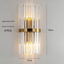 GobekUsa Crystal Wall Light: Modern Nordic Sconces Indoor Lighting for Living Room Bedroom