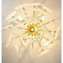 GobekUsa Glass LED Chandelier 50cm Diameter for Living Room, Dining, Island - Lighting Fixtures
