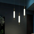 GobekUsa Glass LED Pendant Chandelier for Bedroom Living Room Lighting