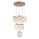 GobekUsa Glass Pendant Lights: Modern Crystal Hanging Lamp for Home Decor
