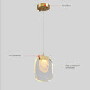 GobekUsa Glass Pendant Lights: Modern Crystal Hanging Lamp for Home Decor
