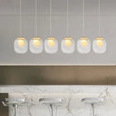 GobekUsa Glass Pendant Lights: Modern Crystal Hanging Lamp for Home Decor