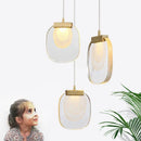 GobekUsa Glass Pendant Lights: Modern Crystal Hanging Lamp for Home Decor