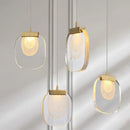GobekUsa Glass Pendant Lights: Modern Crystal Hanging Lamp for Home Decor