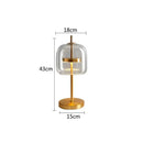 GobekUsa Glass Table Lamp: Modern Nordic Design for Bedroom Living Room Decor