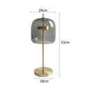GobekUsa Glass Table Lamp: Modern Nordic Design for Bedroom Living Room Decor