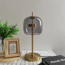 GobekUsa Glass Table Lamp: Modern Nordic Design for Living Room Bedroom, Gold Luxury Décor