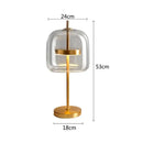 GobekUsa Glass Table Lamp: Modern Nordic Design for Living Room Bedroom, Gold Luxury Décor