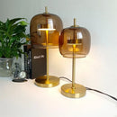 GobekUsa Glass Table Lamp: Modern Nordic Design for Living Room Bedroom, Gold Luxury Décor