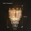 GobekUsa Gray Glass Wall Lamp - Modern Living Room Decor Sconce Light