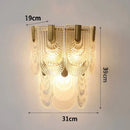 GobekUsa Gray Glass Wall Lamp - Modern Living Room Decor Sconce Light