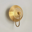 GobekUsa Green Glass Wall Sconce: Modern Nordic Gold Lighting Fixture for Living Room & Bedroom.