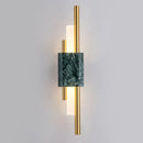 GobekUsa Green White Marble Wall Lamp - Luxury Golden Decor LED Light