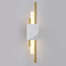 GobekUsa Green White Marble Wall Lamp - Luxury Golden Decor LED Light