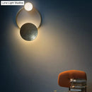 GobekUsa Minimalist Brass Orbit Wall Sconce - 10"/12.5"/17" Wide Light Fixture with White Light