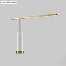 GobekUsa Gold L-Shaped LED Nightstand Lamp: Stylish Table Light with Marble Base
