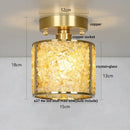 GobekUsa Column Glass Crystal Ceiling Light for Nordic Modern Home Decor